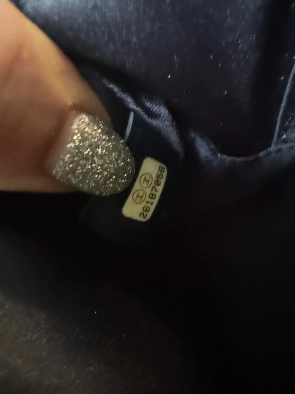 Chanel Paris-Hamburg Round Evening with Bronze and Navy Sequin Gunmetal Chain